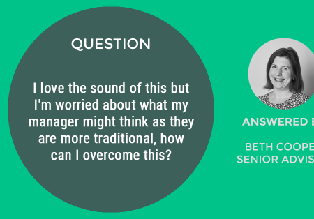 Webinar Question #5: I love the sound of this but I’m worried about what my manager might think as they are more traditional, how can I overcome this? Webinar Question #5: I love the sound of this but I’m worried about what my manager might think as they are more traditional, how can I overcome this?