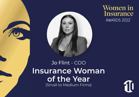 Jo Flint is the Insurance Woman of the Year. Jo Flint is the Insurance Woman of the Year.
