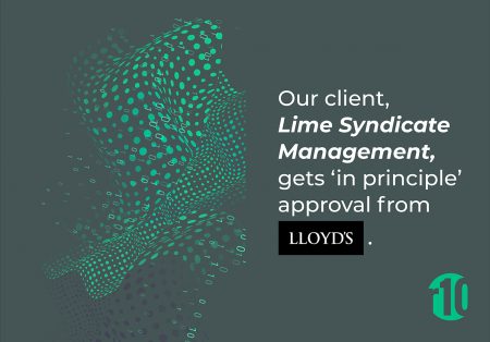 Our client, Lime Syndicate Management, gets ‘in principle’ approval from Lloyd’s. Our client, Lime Syndicate Management, gets ‘in principle’ approval from Lloyd’s.