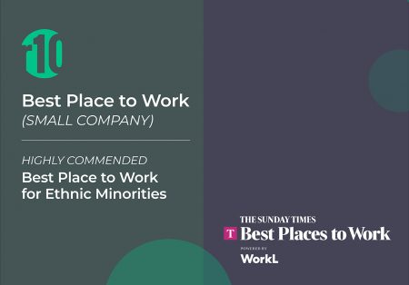 r10 is featured in The Sunday Times Best Place to Work for Small Company and Highly Commended Best Place to Work for Ethnic Minorities for 2023. r10 is featured in The Sunday Times Best Place to Work for Small Company and Highly Commended Best Place to Work for Ethnic Minorities for 2023.